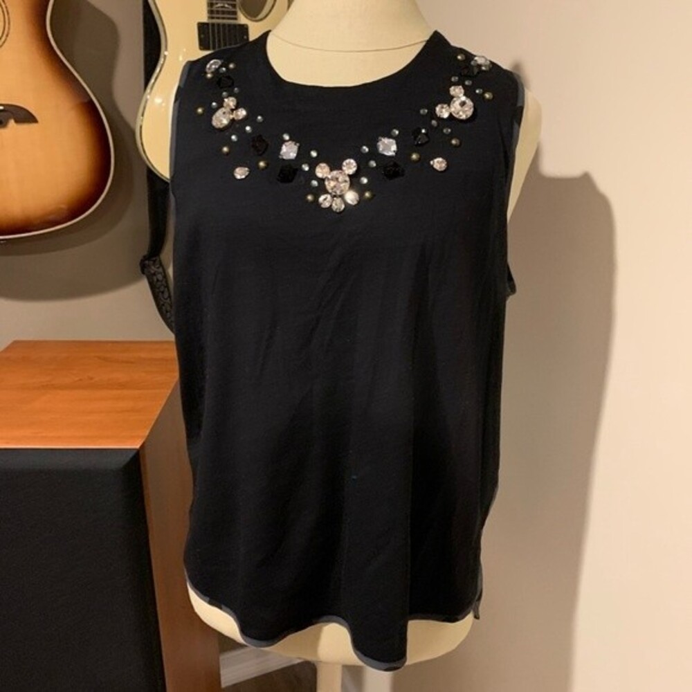 Walt Disney World hidden Mickey tank top size large. Sheer back with polka dots
